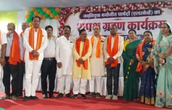 दीपका नगर पालिका को मिले पांच एल्डरमैन शपथ ग्रहण समारोह हुआ संपन्न