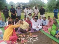 केदमा में मंत्री राजेश अग्रवाल ने किया महतारी सदन का भूमि पूजन