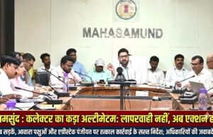 कलेक्टर का कड़ा रुख: समय-सीमा बैठक में लापरवाही पर अफसरों को फटकार, आवारा पशुओं के मालिकों पर लगेगा जुर्माना