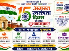 स्वतंत्रता दिवस पर ग्राम पंचायत पुनदाग की ओर से हार्दिक बधाई एवं शुभकामनाएं