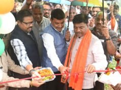 वन मंत्री श्री केदार कश्यप ने किया बिलासा ताल में वुडन ब्रिज का लोकार्पण