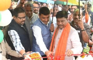 वन मंत्री श्री केदार कश्यप ने किया बिलासा ताल में वुडन ब्रिज का लोकार्पण