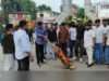 भाजयुमो सरगुजा ने नाबालिक आदिवासी बालिका के साथ हुए दुष्कर्म के विरोध में किया अपराधी का पुतला दहन एवं सौंपा ज्ञापन