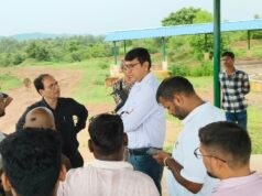 कलेक्टर ने निर्माणाधीन गौ अभ्यारण्य का किया निरीक्षण फेसिंग कार्य तत्काल प्रारंभ करने दिए निर्देश