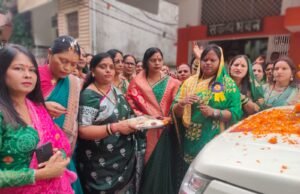 संत रविदास की जन्मस्थली की पावन मिट्टी से युक्त कलश एवं रथ का सरगुजा में भव्य स्वागत
