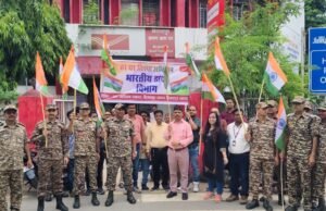हर घर तिरंगा” रैली का भव्य आयोजन, डाक विभाग ने दिया देशभक्ति का संदेश
