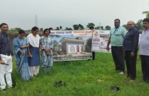 हाईस्कूल रसनी में बालिका शौचालय निर्माण का भूमिपूजन, छात्राओं को मिलेगी बेहतर सुविधा