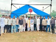 वक्रतुण्ड परिवार ने किया गणेशोत्सव पूर्व मंडप एवं भूमि पूजन