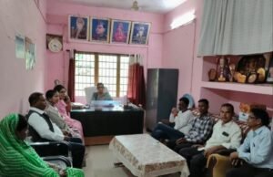 शासकीय उच्चतर माध्यमिक विद्यालय का औचक निरीक्षण, व्यवस्थाओं का लिया जायजा एवं विद्यालय विकास पर हुई चर्चा