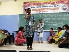 नमो सेवा गाथा के तहत विद्यार्थियों ने नुक्कड़ नाटक से दिया जनजागरूकता का संदेश