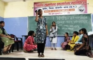 नमो सेवा गाथा के तहत विद्यार्थियों ने नुक्कड़ नाटक से दिया जनजागरूकता का संदेश