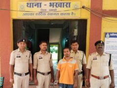 पत्नी की हत्या कर आत्महत्या का रूप देने की कोशिश आरोपी पति गिरफ्तार