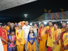 श्रीकृष्ण जन्माष्टमी पर सर्व यादव समाज द्वारा निकाली गई भव्य शोभायात्रा में मुख्य अतिथि के तौर पर सम्मिलित हुए कैबिनेट मंत्री श्री लखन लाल देवांगन