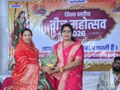 तीज महोत्सव में मातृशक्ति की प्रतिभा और एकजुटता का दिखा उत्साह — सभापति मोनिका ऋषभ देवांगन ने दी शुभकामनाएं