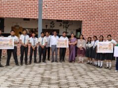हिंदी दिवस एवं गणेश चतुर्थी के उपलक्ष्य में एचजीएम जय भारत इंग्लिश मीडियम स्कूल में विविध कार्यक्रम आयोजित