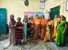 शिव मंदिर मुक्तिपारा में भाजपा महिला मोर्चा ने प्रज्ज्वलित किया आशीर्वाद का दीप