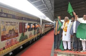 मुख्यमंत्री तीर्थ दर्शन योजना – मथुरा-वृंदावन के लिए 800 वरिष्ठ यात्रियों का जत्था रवाना
