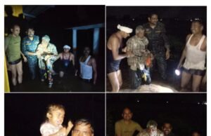उफनती महानदी के बीच पुलिस का साहसिक रेस्क्यू, लोमस ऋषि आश्रम से 9 लोगों को सुरक्षित बाहर निकाला गया