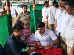 ग्राम तारूड में जवानों के स्वास्थ्य की हुई जांच, 70 जवानों का स्वास्थ्य परीक्षण