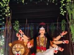 अलौकिक नजारा: आरंग के बागेश्वर पारा में बद्रीनाथ धाम की थीम पर बना दुर्गा पंडाल बना आस्था और आकर्षण का केंद्र