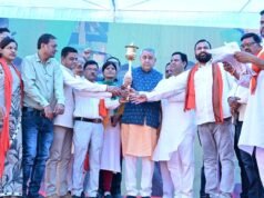 सेवा संकल्प अभियान के तहत निकली सेवा ज्योति यात्रा, जनप्रतिनिधियों व भाजपा कार्यकर्ताओं ने लिया हिस्सा