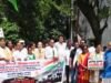 बिलासपुर में कांग्रेस का कलेक्ट्रेट घेराव, मुख्य चुनाव आयुक्त को हटाने और बैलेट पेपर से चुनाव कराने की मांग