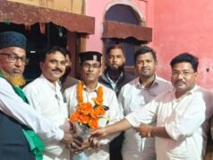 कुसमी अंजुमन कमेटी के सदर बने नसरुल्लाह खान, भाजपा नेताओं ने घर पहुंचकर दी मुबारकबाद
