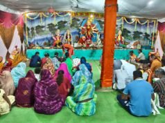 ग्राम कोपरा में मां दुर्गा की प्रतिमा स्थापित, कल रात 9 बजे होगा रामधुनि झांकी कार्यक्रम