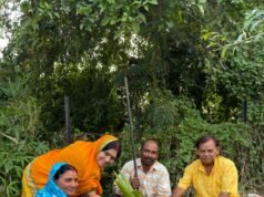सत्यम वाटिका में पौधरोपण कर दिया पर्यावरण संरक्षण का संदेश