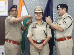 दीपिका मिंज को मिली एएसपी की कमान, कंधों पर सजा अशोक स्तंभ