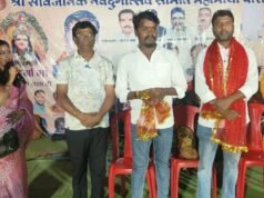 श्री सार्वजनिक नवदुर्गोत्सव समिति महामाया पारा आरंग में मधुरिमा जस जागरण कार्यक्रम का शानदार आयोजन और माता के भक्तों का सम्मान