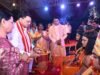 विजयादशमी पर शहर के प्रमुख दशहरा उत्सवों में शामिल हुए उद्योग मंत्री श्री लखन लाल देवांगन