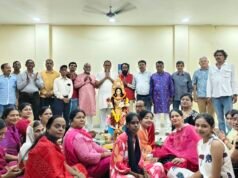 शरद पूर्णिमा के पावन अवसर पर आज विद्या दुर्गा उत्सव समिति के द्वारा विद्या उपनगर उद्यान में महालक्ष्मी जी की पूजा अर्चना
