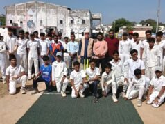 आरंग ब्लॉक स्तरीय इंटर स्कूल क्रिकेट चैंपियनशिप का शुभारंभ