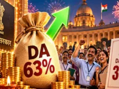 केंद्रीय कर्मचारियों को दिवाली का तोहफा: DA में 3% बढ़ोतरी, अब मिलेगा 63% भत्ता